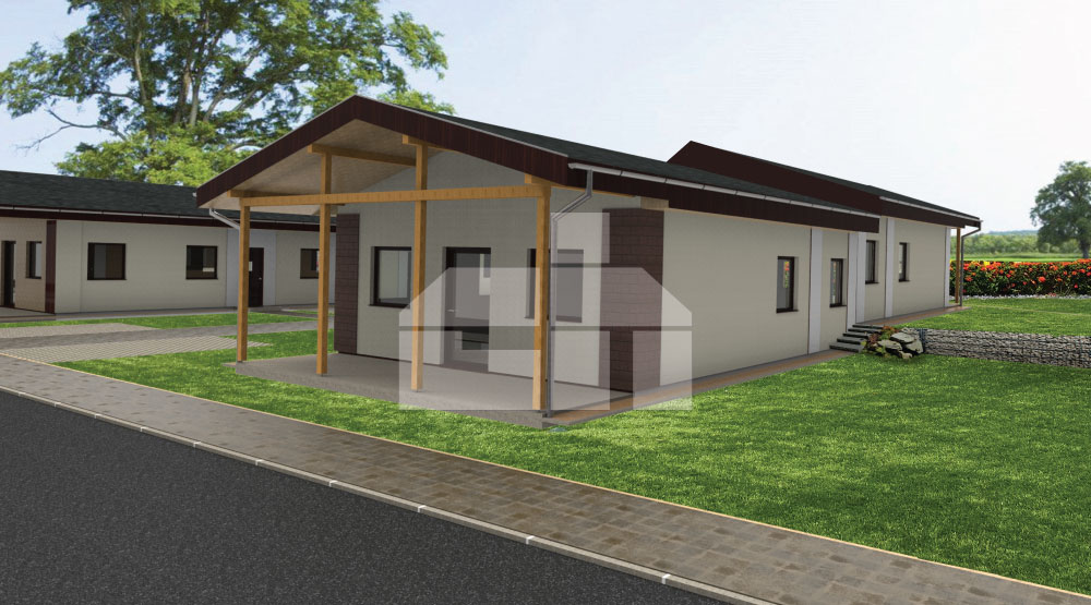 3 szobás bungaló kisebb terekben, sz.13