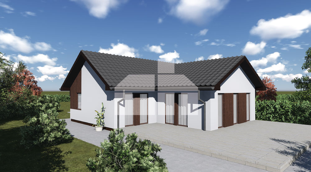 L alakú bungaló keresett elrendezéssel, sz.30